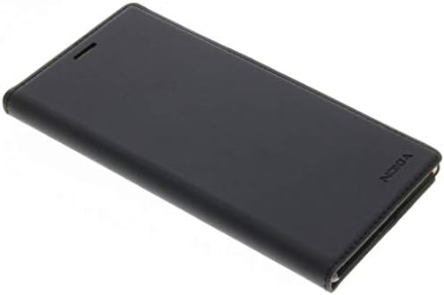 Истински Официален Кожен калъф-портфейл Nokia CP-303 с панти капак за Nokia 3 2017 - Черен