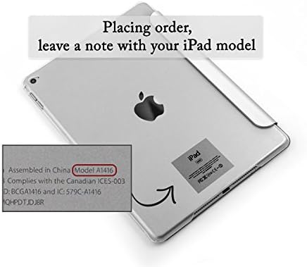 Калъф Cavka за Apple iPad Air 5-ти 2022 4-ти 2020 поколение на 3-ти 10,2 12,9 Pro 11 10,5 9,7 Mini 6 5 4 3 2 1 Име с Цветен Дизайн Реколта Магнитна Закопчалка, Черна Изработени по поръчка Поставка с Р?