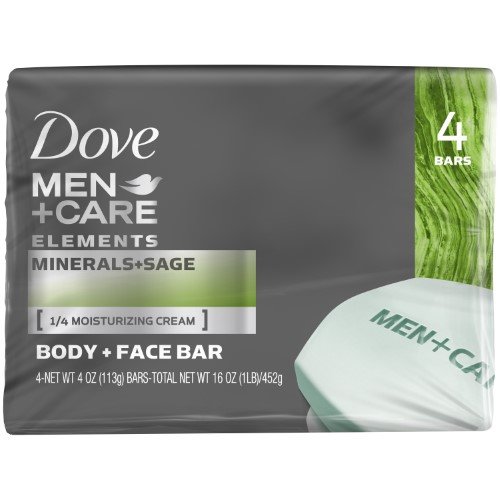 Шоколад за лице и тяло Dove Men + Care Минерали с градински чай - 4 карата - 4 грама