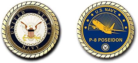 Официално лицензирана монета P-8 Poseidon Challenge ВОЕННОМОРСКИТЕ сили на САЩ