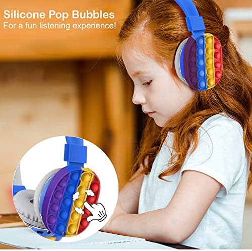 Безжични или жични слушалки eDealz Bluetooth 5.2, зареждащи се чрез ухото, със силиконов микрофон Fidget Pop