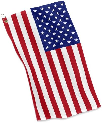 ExpressItBest Кърпа за голф/Спорт - знамето на Съединените американски Щати - САЩ, Америка