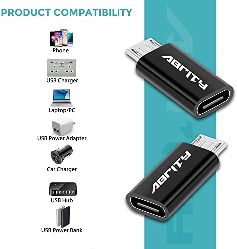Нов USB адаптер C Female to Micro USB Male (2 опаковки), Адаптер Micro USB Адаптер Micro USB to USB C Адаптер
