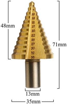 chengzui 5-35 мм Метрични HSS С титанов щанга с Покритие Трайно Шаговое Бормашина за Пробиване на отвори в Дърво,