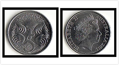 Океания Океания Нова Папуа-Нова Гвинея 1 Играчка монета 2004 година на издаване Колекция от чужди монети Австралия С 5 Точки Монети 2011 Година на Издаване Подарък коле?