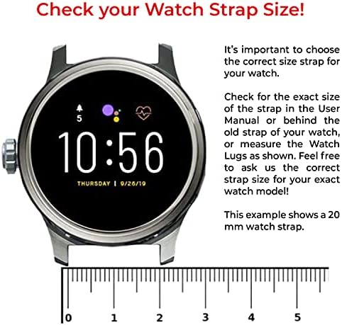 Быстросъемный каишка за часовник ONE ECHELON, съвместим със силикон каишка Nokia Withings HR Steel 40 мм с заключване