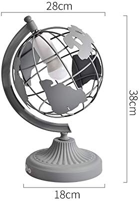 YUANFLQ Цветен Глобус Настолна Лампа Скандинавски Творчески малка странична лампа за Спални Сферична Настолна