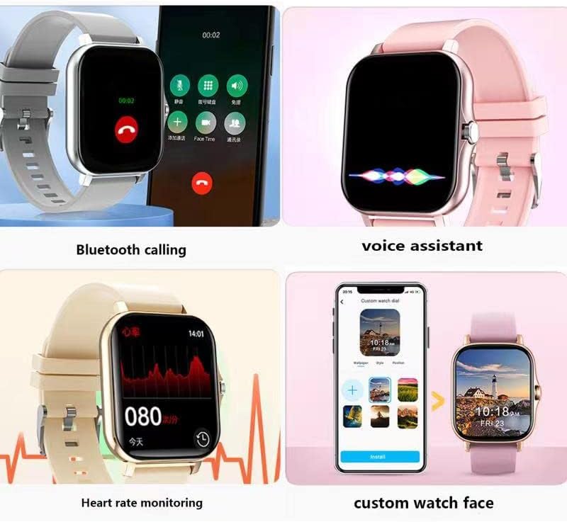 Фитнес тракер Смарт часовници за телефони с Android и iOS, Умни Часовници, Подходящи Часовници за мъже и жени,
