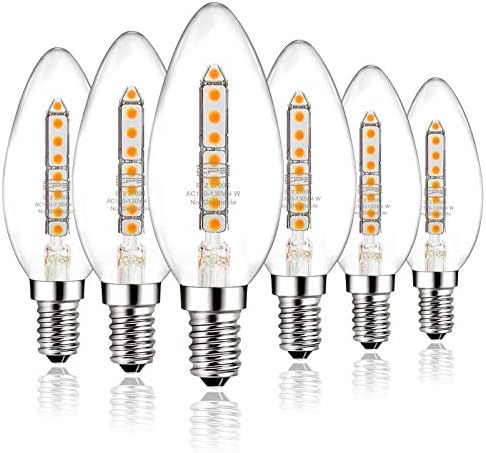 CP3 E12 Led лампа-Канделябр 40 Вата в еквивалент, без регулиране на яркостта, 4 W 400ЛМ, лампа-Свещ, 360-Градусная