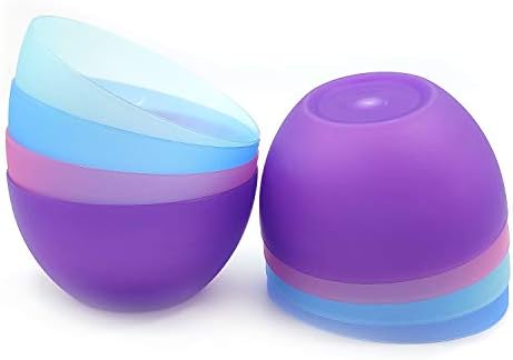 Пластмасови чаши KOXIN-KARLU 6 инча / 32 грама за люспи или салата | комплект от 12 ястия Крайбрежните цветове
