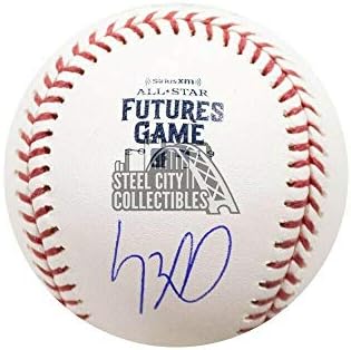Официален бейзболен клуб MLB с автограф на Робърт Луис на Фьючерсную игра 2019 година - БАН COA - Бейзболни топки с автографи