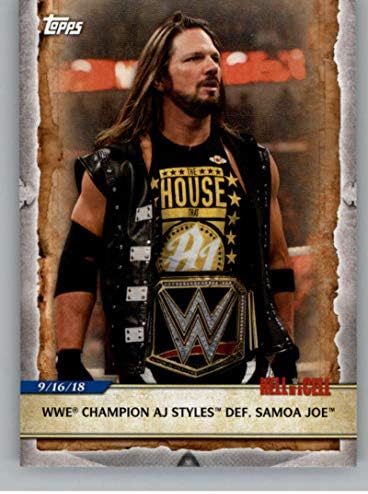 2020 Начело на WWE Road to WrestleMania 62 Търговска картичка AJ Styles Борба