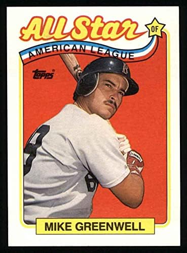 1989 Топпс 402 всички звезди Майк Гринвелл Бостън Ред Сокс (бейзболна картичка) NM/ MT Red Sox