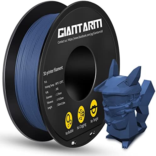 GIANTARM Matte конец с нажежаема жичка от PLA Син цвят, Матово покритие на Конци с нажежаема Жичка за 3D-принтер