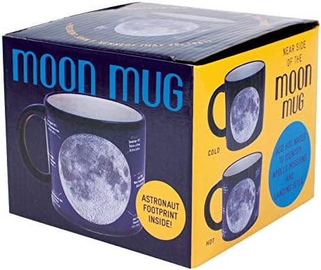 Имам температурата на лунната чаша - Добавете кафето, ще се появят имена на места за кацане на астронавти и
