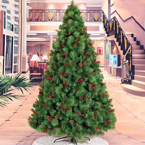 Неосвещенная Коледно дърво е с височина 4 фута с борови шишками и плодове, Изкуствена Коледна Елха Премиум-клас