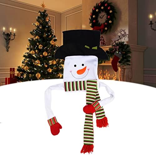 Снежен човек Украшение,ДЬЮИН Снежен човек Коледно Дърво Декор Снежен човек Topper Украшение за Домашна Коледна