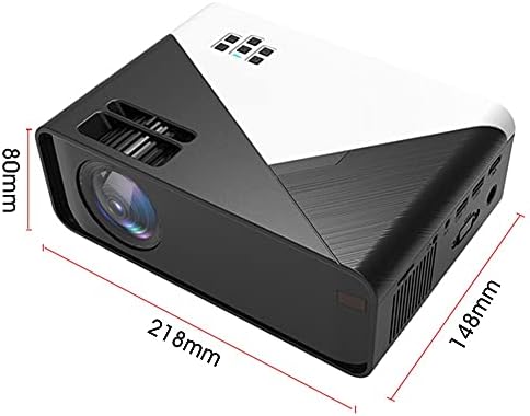 Дебел мини проектор 3500 Лумена 720P С поддръжка на 1080P led WiFi Проектор, съвместим с домашно кино (Размер: