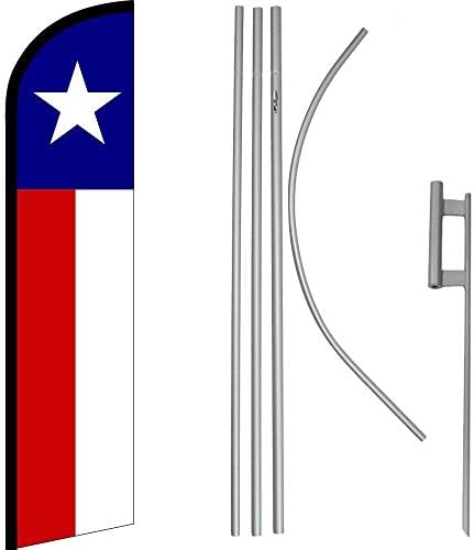 Комплект за Безветренного Хартата MWS щата Тексас и 16-инчов Флагштока /Терен