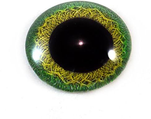 очите стъкло 30mm Единния Зелено и Жълто Стъкло за Скулптури Таксидермии или Бижута Като Привесные занаяти