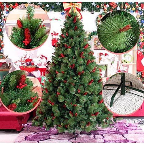 Коледно Дърво TWDYC Голяма Смесена Червена Плодове Борова Шишарка Коледно Дърво, Борови иглички Смесени Коледна