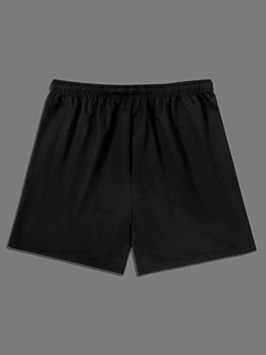 FIOXA / Мъжки облекла от две части, Мъжка тениска с надпис и къси панталони с завязками на талията (Цвят: черен/бял,