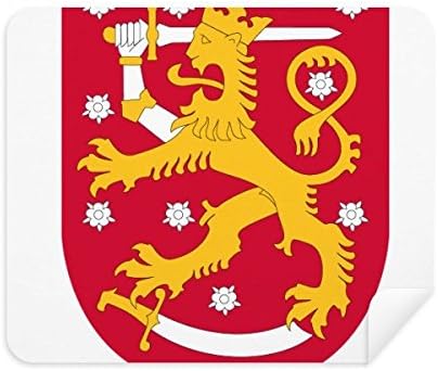 Финландия Европа Национален Герб Плат За Почистване на Екрана за Пречистване на 2 елемента Замшевой Тъкан