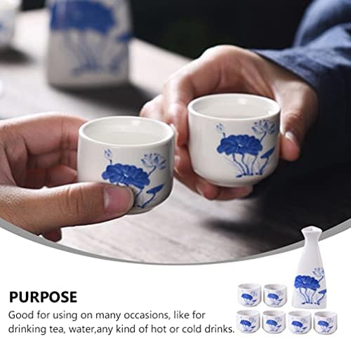 Набор от Блесков за устни SOIMISS Опаковка за Кафе Чаши 7шт Японски Комплект Чаши За Сервиране Саке Китайски