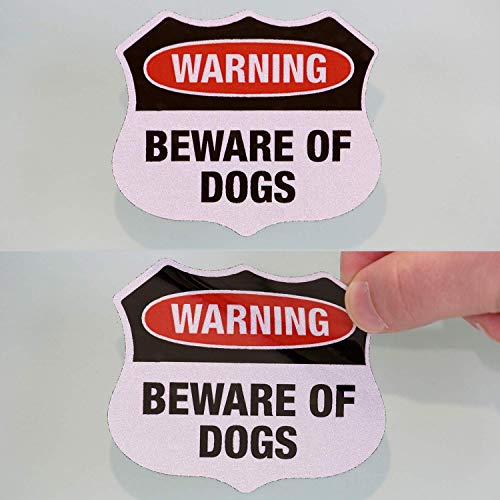 SmartSign Пазете се от кучета, Предупредителни Етикети, Набор от 5, Привлекателна форма на Щит | Пет Опаковки