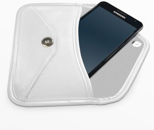 Калъф BoxWave, който е Съвместим с vivo iQOO (Case by BoxWave) - Луксозни Кожена чанта-месинджър, чанта-плик