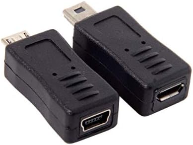 chenyang CY 2 елемента Мини USB Plug към Micro USB 5pin Женски и Женски Мини към Micro Мъжки удължителен кабел