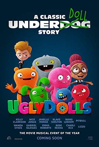 UGLYDOLLS - Оригинален Промо-Постер на филма 11 x 17 2019 Кели Кларксън Питбул, Ник Джонас