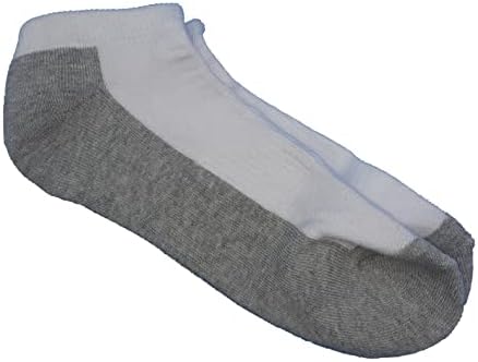 Мъжки чорапи на щиколотках ACTIONX - Бели и сиво - Мъжки чорапи с дълбоко деколте - по една двойка в опаковката.