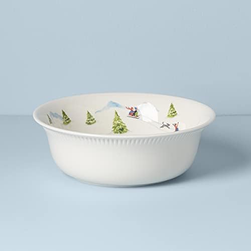 Набор от места за хранене чинии Lenox Profile Snow Day от 4 теми, 6,75, Бял