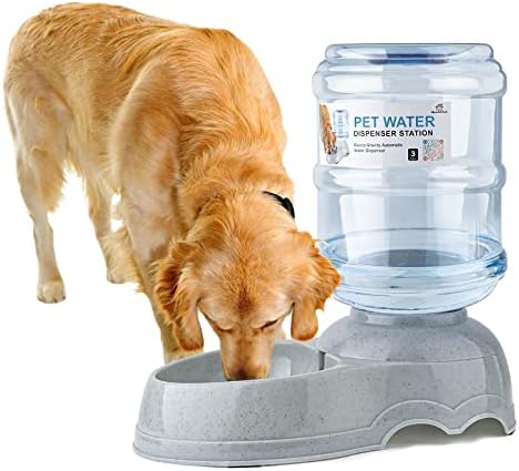 Опаковка Вода за големи Кучета и Котки, Гравитационната Автоматична Ясла обем 3 Литра, Станция за Дозиране на