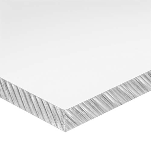 Съраунд мерки и теглилки САЩ - Лят Акрил пластмасов лист PS-CAC-356, височина 1/2 инча, Ширина 8 инча, дължина 24 инча
