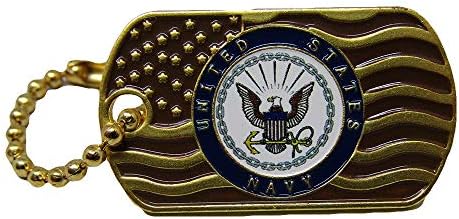 MWS Опаковка от 24 на ВМС на САЩ с Развевающимся Златен Флаг, Шапка, на Жени за Лацкана Шапки / Ключодържател