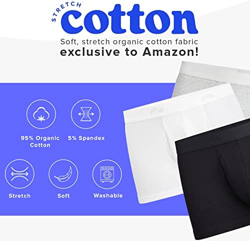 MeUndies – Мъжки Гащи–топене от Еластичен памук с цип - 3 опаковки - Exclusive Fabric