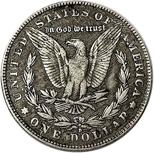 Монета Скитник 1921 година Бик, Кралят на Демоните Монета С виртуален скелет Мед, Старо Сребро Възпоменателна