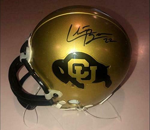 Мини-каска с автограф на Чад Браун, Колорадо Баффалоз и мини-каски NFL с автограф Coa