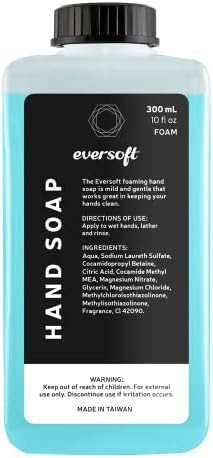 Касета за перезаправки пенообразного сапун за ръце EZbrnd Eversoft, опаковане 6 х 300 мл (10,0 мл), ЕСО-015FP