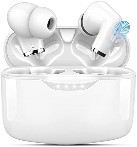 Безжични слушалки в ушите Jesebang, Bluetooth-слушалки с докосване 5,2, Вграден микрофон, 13 мм Драйвер, Bluetooth-слушалки