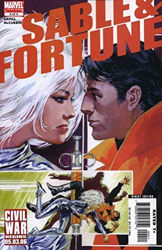 Sable и Фортуна 4 VF / NM ; Комиксите на Marvel | Silver Sable Доминик Фортунт