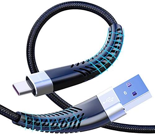 Кабел USB Type C 6 метра, 2, 6 фута, кабел за бързо зарядно устройство 3A, дълъг кабел с найлон оплеткой Премиум-клас