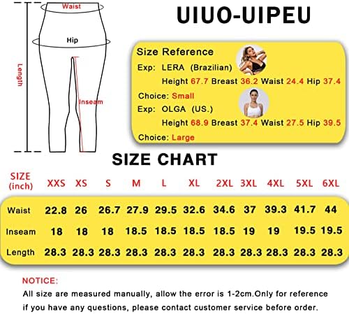 UIUO-UIPEU Гамаши-капри с принтом и джобове за Жени, Капри за Йога с контрол на корема, Спортни Капри