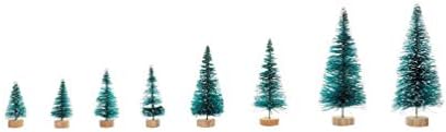 Tomaibaby Коледна украса на 24 бр., Изкуствена Мини-Коледно Дърво, Коледни дървета от Сизал, от Замразяването