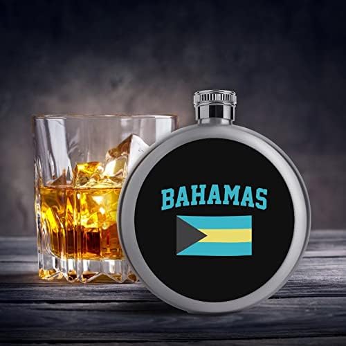 Багамский Флаг, Стомна, Кръгла Фляжка за Алкохол, Сладки Стоманени Флакони За Уиски, Преносими Калъфи за Винени