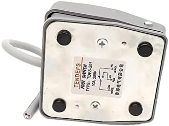 AHAFEI 1 бр. foot switch Незабавен Ключ за Управление на Електрически Педал захранване SPDT Сив TDFS-201 10A