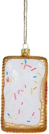 Коледен Орнамент от Изкуствено Хранене Стъкло за Закуска Поп-Сладкиш с Глазура