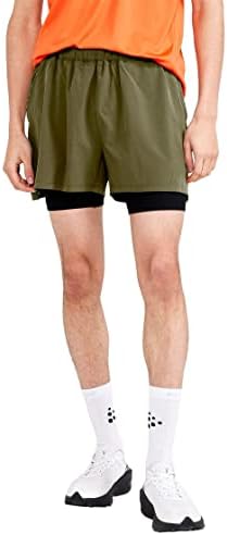 Мъжки Ластични шорти ADV Essence 2 в 1 от Craft Sportswear | Спортни Шорти за тренировки | Леки с джоб с цип